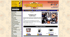 Desktop Screenshot of biggestlittlekitchenstore.com